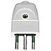 00201b - Spina 2p+t 10a S11 Assiale Bianco - Foto miniatura 1