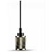 Lampadario Portalampada A Sospensione E27 Metallo Colore Bronzo Rigato Con Un Anello Inciso Vt-7999 3814 - Foto miniatura 1