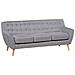 Divano A 3 Posti In Tessuto Grigio Chiaro Motala - Foto miniatura 19