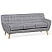 Divano A 3 Posti In Tessuto Grigio Chiaro Motala - Foto miniatura 27
