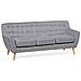 Divano A 3 Posti In Tessuto Grigio Chiaro Motala - Foto miniatura 16