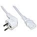 Cavo Alimentazione Mt. 1.80 Spina Tedesca 90 Gradi 250 V - Presa Iec Vde Bianco - Foto miniatura 1
