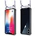 Catena Di Telefoni Cellulari Compatibile Con Apple Iphone X / Xs In Unicorn - Coperchio Protettivo In Silicone Con Anelli D'argento, Cinturino In Corda E Custodia Staccabile - Foto miniatura 3