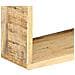 Set Mensole Cubiche Da Parete 3 Pz In Legno Massello Di Mango - Foto miniatura 4