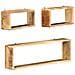 Set Mensole Cubiche Da Parete 3 Pz In Legno Massello Di Mango - Foto miniatura 6