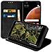 Custodia Portafoglio Xiaomi Mi 10t / 10t Pro Stand Video Aspetto Vintage Nero - Foto miniatura 8