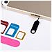 3 Set Sim Adattatore 5 In 1 Nano Micro Ndard Sim Converter Kit Con Cartelle Sim Ed Ago - Foto miniatura 2