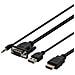 Cavo Vga A Hdmi E Audio, 1 M, Fhd, Alimentato Tramite Usb, Nero - Foto miniatura 1