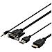 Cavo Vga A Hdmi E Audio, 1 M, Fhd, Alimentato Tramite Usb, Nero - Foto miniatura 4