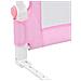 Sponde Letto di Sicurezza Bambini Rosa 120x42cm in Poliestere - Foto miniatura 6