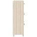 Scarpiera Marrone Miele 59,5x35x117 Cm Legno Massello Di Pino - Foto miniatura 8