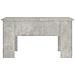 Tavolino Da Salotto Grigio Cemento 79x49x41cm Legno Multistrato - Foto miniatura 2