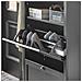 Scarpiera Con 2 Ante E 4 Ripiani, Con Scomparto Aggiuntivo Per Scarpe, Colore: Nero, L80*p24*a110, Fsr87-sch - Foto miniatura 3