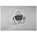 Plafoniera A Soffitto Course Nichel Con Spirale Led Dimmer Da 18w Ø45 Cm Di Trio Lighting. - Foto miniatura 1