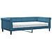 Divano Letto Con Materasso Blu 100x200 Cm In Velluto - Foto miniatura 1