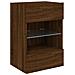 Mobile Tv A Parete Con Luci Led Rovere Marrone 40x30x60,5 Cm - Foto miniatura 3