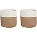 Set Di 2 Cestini Ardesen Cotone Naturale - Foto miniatura 7