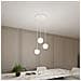 Lampada A Sospensione Royal - Bianco, Oro - Acciaio Verniciato A Polvere, Vetro - 40x100x40 Cm - Foto miniatura 7
