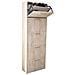 Scarpiera Slim Da Interno A 5 Ante Con Doppio Scomparto In Legno Camilla - Antiquewhite - Foto miniatura 1