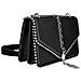 Borsa Trendy Con Manico In Similpelle E Catena Metallica, Nero - Foto miniatura 4