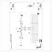 Lampadario Timbo 8 Nero Sl. 1671 - Soppalco Lampadario Nero /legno Naturale 16.5x100x60 Cm - Foto miniatura 3