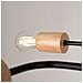 Lampadario Timbo 8 Nero Sl. 1671 - Soppalco Lampadario Nero /legno Naturale 16.5x100x60 Cm - Foto miniatura 6