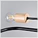 Lampadario Timbo 8 Nero Sl. 1671 - Soppalco Lampadario Nero /legno Naturale 16.5x100x60 Cm - Foto miniatura 8