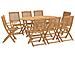 Set Da Pranzo Da Giardino 9 Pz Legno Massello Di Acacia - Foto miniatura 2