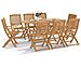 Set Da Pranzo Da Giardino 9 Pz Legno Massello Di Acacia - Foto miniatura 3