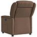 Poltrona Massaggiante Reclinabile Marrone in Tessuto - Foto miniatura 5