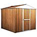 Capanno Baracca In Lamiera Di Acciaio Casetta Giardino Porta Attrezzi 275x175cm X H 212cm - 87 Kg - 4,81mq Legno - Foto miniatura 7