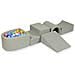 Foam Speelset Met Brug En Met Microzwembad Lichtgrijs Met Ballen 100 Stuks (lichtblauw, Geel, Geme Leerd, Poederroze, Wit) - Foto miniatura 1