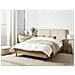 Letto Bouclé Izernore 140 X 200 Cm Beige - Foto miniatura 1