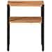Lusso Casadino -  Tavolino 35x35x45cm In Legno Massello Di Acacia E Ferro - Foto miniatura 1