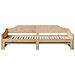 Lusso Casadino -  Divano Letto Con Letto Estraibile 90x200cm Legno Massello Pino - Foto miniatura 5