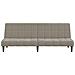 Divano Letto a 2 Posti Grigio Chiaro in Velluto - Foto miniatura 5