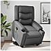 Poltrona Alzapersona Reclinabile Massaggio Grigio Similpelle - Foto miniatura 2