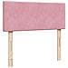 Struttura Letto Pouf con Materasso Rosa 120x200 cm Velluto - Foto miniatura 8