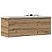 Scatola di Stoccaggio per la vitaXL in Rovere Artigianale 102x35x35 cm in Legno Ingegnerizzato - Foto miniatura 3