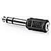 Adattatore Audio Stereo Da 6,35 Mm Maschio A 3,5 Mm Femmina Ultra Solid, Nero - Foto miniatura 3