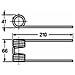Dente Pressa Raccoglitrice Adattabile John Deere E41833 Filo 4,5 - Foto miniatura 1