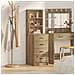 Credenza rovere artigianale 40 x 41 x 135 cm Legno multistrato - Foto miniatura 2