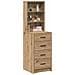 Credenza rovere artigianale 40 x 41 x 135 cm Legno multistrato - Foto miniatura 3