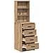 Credenza rovere artigianale 40 x 41 x 135 cm Legno multistrato - Foto miniatura 5