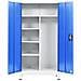 Armadietto Con 2 Ante In Metallo 90x40x180 Cm Grigio E Blu - Foto miniatura 4