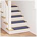 Tappetini per scale autoadesivi 15 pcs Blu 65 x 21 x 4 cm - Foto miniatura 2