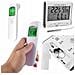 Termometro Medico A Infrarossi Senza Contatto + Stazione Meteo Con Igrometro E Sensore Esterno - Misurazione Precisa, Display Lcd, Design Elegante - Foto miniatura 1