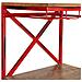 Portabottiglie Trattore In Legno E Metallo Rosso 84x40x185h - Foto miniatura 5