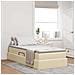 Letto con contenitore e materasso Crema 90 x 190 cm Poliestere - Foto miniatura 2