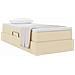 Letto con contenitore e materasso Crema 90 x 190 cm Poliestere - Foto miniatura 3